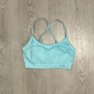 CHAMPION - blue sports bra, size S, used and in great condition